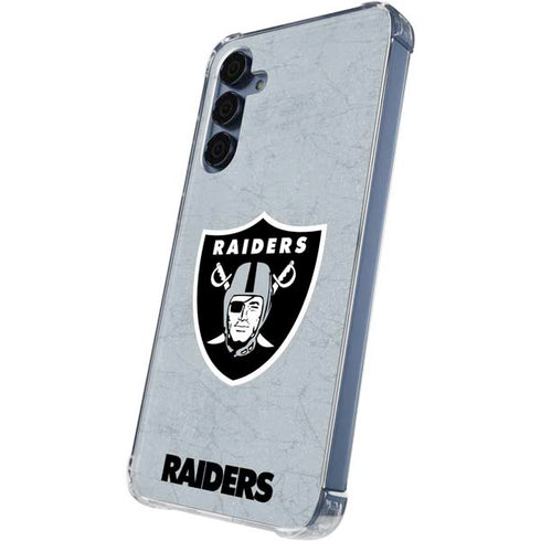 NFL Las Vegas Raiders - Alternate Distressed Galaxy A55 5G Clear Case