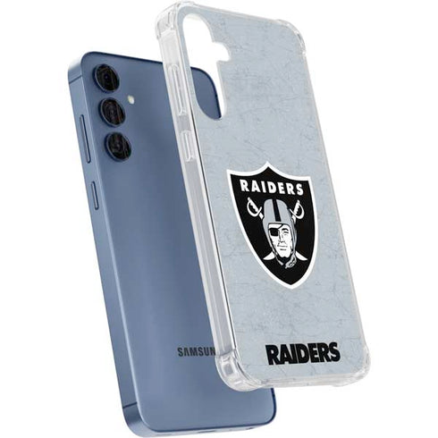 NFL Las Vegas Raiders - Alternate Distressed Galaxy A55 5G Clear Case