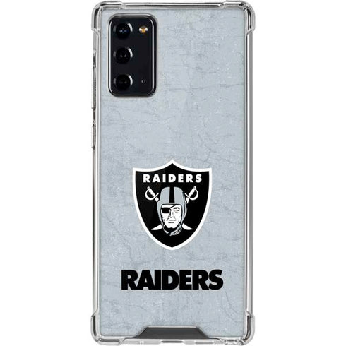 NFL Las Vegas Raiders - Alternate Distressed Galaxy Note20 5G Clear Case