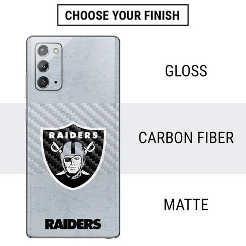 NFL Las Vegas Raiders - Alternate Distressed Galaxy Note20 5G Skin