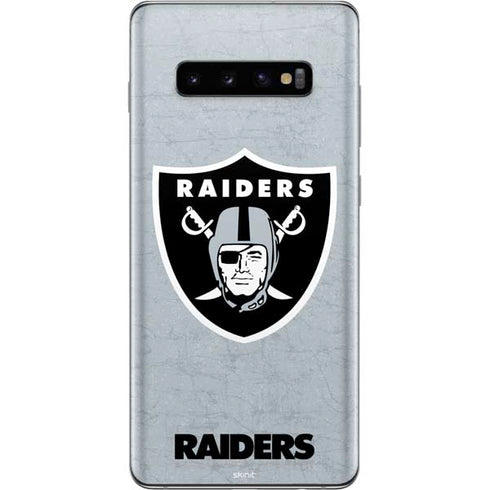 NFL Las Vegas Raiders - Alternate Distressed Galaxy S10 Plus Skin