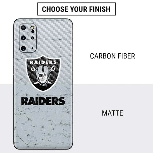 NFL Las Vegas Raiders - Alternate Distressed Galaxy S20 Plus Skin