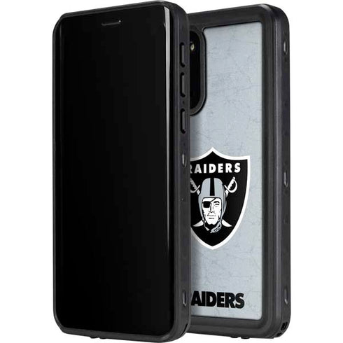 NFL Las Vegas Raiders - Alternate Distressed Galaxy S20 Plus Waterproof Case