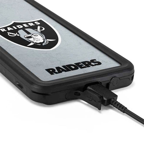 NFL Las Vegas Raiders - Alternate Distressed Galaxy S20 Plus Waterproof Case