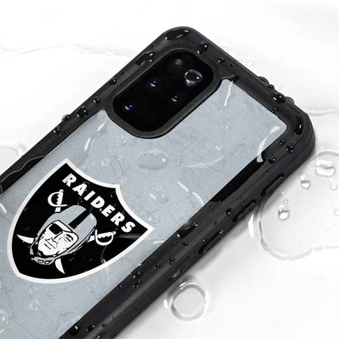 NFL Las Vegas Raiders - Alternate Distressed Galaxy S20 Plus Waterproof Case