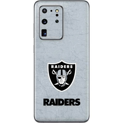 NFL Las Vegas Raiders - Alternate Distressed Galaxy S20 Ultra 5G Skin