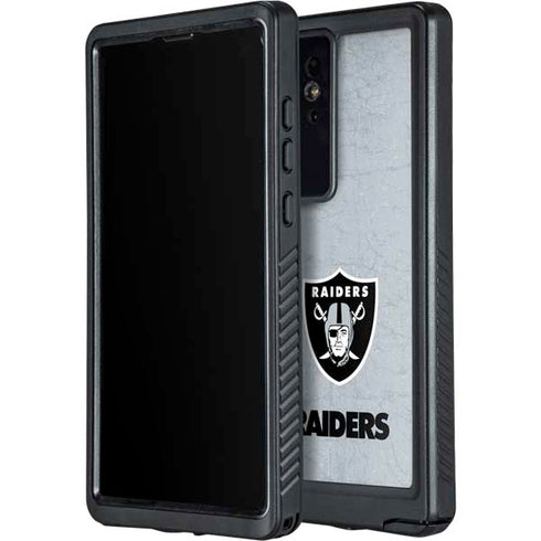 NFL Las Vegas Raiders - Alternate Distressed Galaxy S24 Ultra Waterproof Case