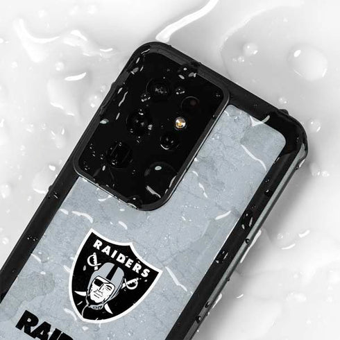 NFL Las Vegas Raiders - Alternate Distressed Galaxy S24 Ultra Waterproof Case