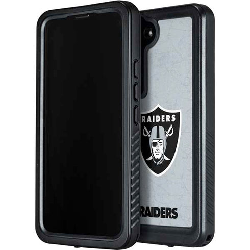 NFL Las Vegas Raiders - Alternate Distressed Galaxy S24 Waterproof Case