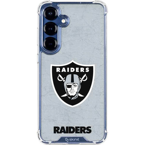 NFL Las Vegas Raiders - Alternate Distressed Galaxy S25 Plus Clear Case