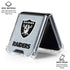 NFL Las Vegas Raiders - Alternate Distressed Galaxy Z Flip6 Clear Case