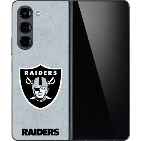 NFL Las Vegas Raiders - Alternate Distressed Galaxy Z Fold5 5G Skin
