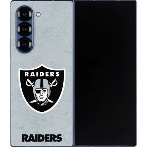 NFL Las Vegas Raiders - Alternate Distressed Galaxy Z Fold6 Skin
