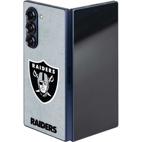 NFL Las Vegas Raiders - Alternate Distressed Galaxy Z Fold6 Skin