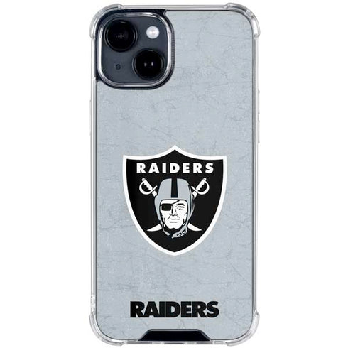 NFL Las Vegas Raiders - Alternate Distressed iPhone 15 Clear Case