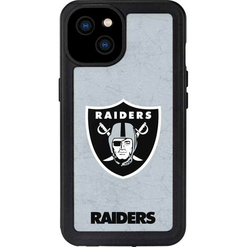 NFL Las Vegas Raiders - Alternate Distressed iPhone 15 Plus Waterproof Case