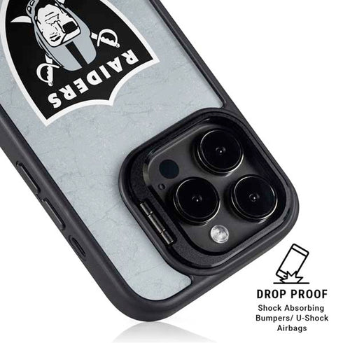 NFL Las Vegas Raiders - Alternate Distressed iPhone 15 Pro Kickstand Case