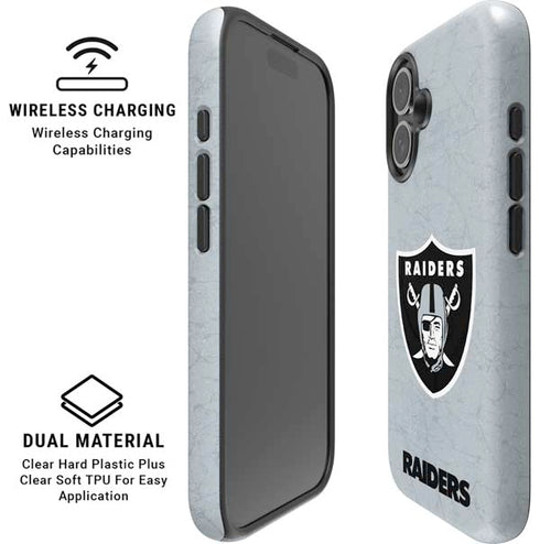 NFL Las Vegas Raiders - Alternate Distressed iPhone 16 Magsafe Impact Case