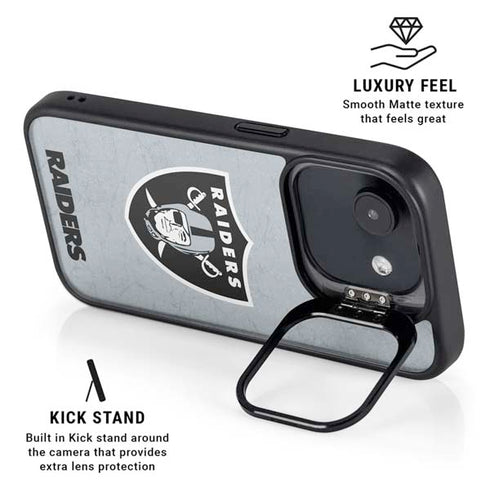 NFL Las Vegas Raiders - Alternate Distressed iPhone 16e Kickstand Case