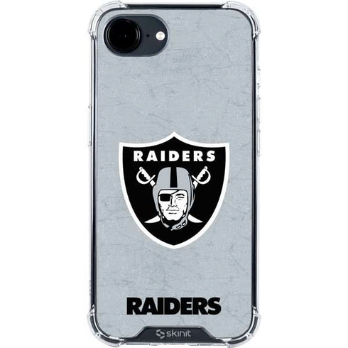 NFL Las Vegas Raiders - Alternate Distressed iPhone 16e Clear Case