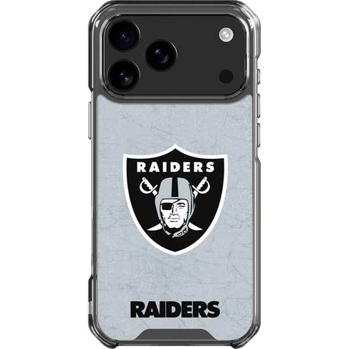NFL Las Vegas Raiders - Alternate Distressed iPhone 18 Pro Max Clear Case