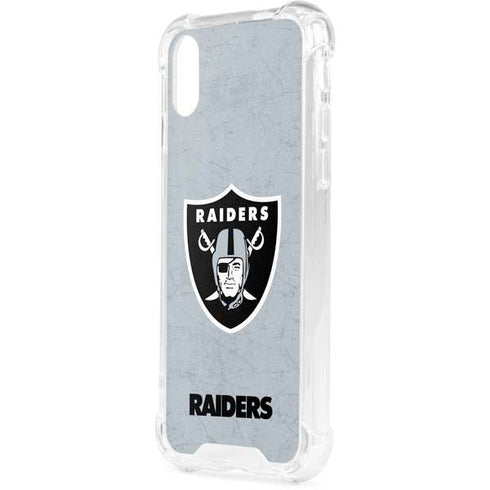 NFL Las Vegas Raiders - Alternate Distressed iPhone XS Clear Case