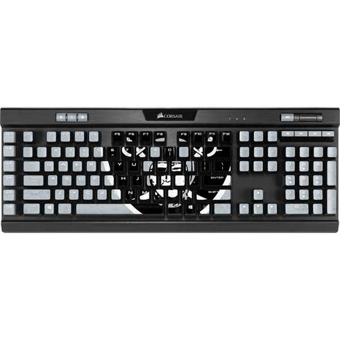 NFL Las Vegas Raiders - Alternate Distressed K95 RGB PLATINUM Mechanical Gaming Keyboard Skin