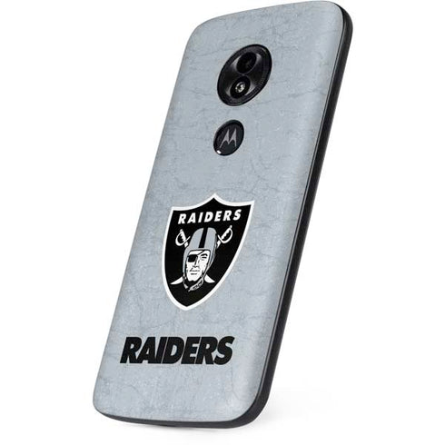 NFL Las Vegas Raiders - Alternate Distressed Moto E5 Play Skin