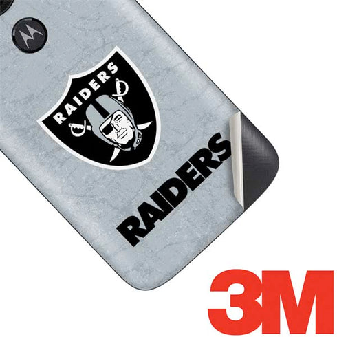 NFL Las Vegas Raiders - Alternate Distressed Moto E5 Play Skin