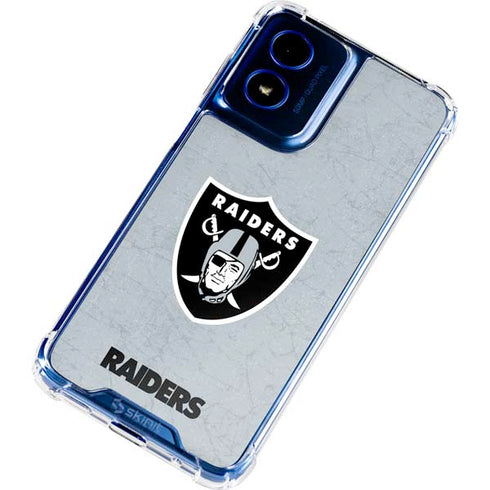 NFL Las Vegas Raiders - Alternate Distressed Moto G 5G (2024) Clear Case