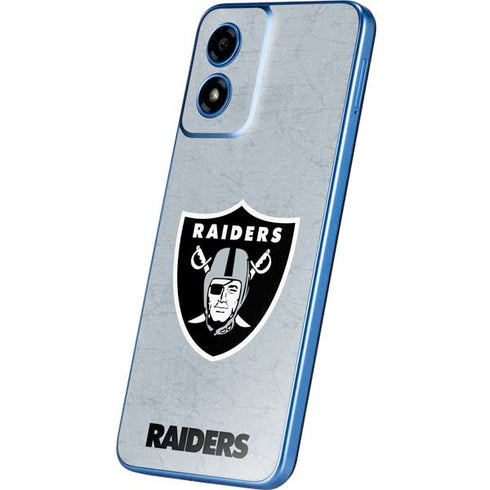 NFL Las Vegas Raiders - Alternate Distressed Moto G Play 4G (2024) Skin