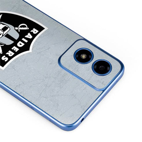 NFL Las Vegas Raiders - Alternate Distressed Moto G Play 4G (2024) Skin
