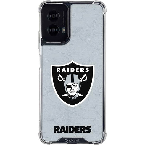 NFL Las Vegas Raiders - Alternate Distressed Moto G Power 5G (2024) Clear Case