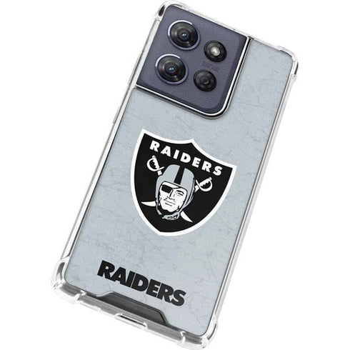 NFL Las Vegas Raiders - Alternate Distressed Moto G Power 5G (2025) Clear Case