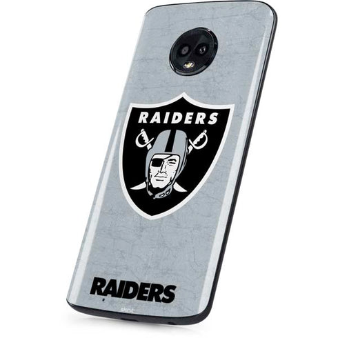 NFL Las Vegas Raiders - Alternate Distressed Moto G6 Skin