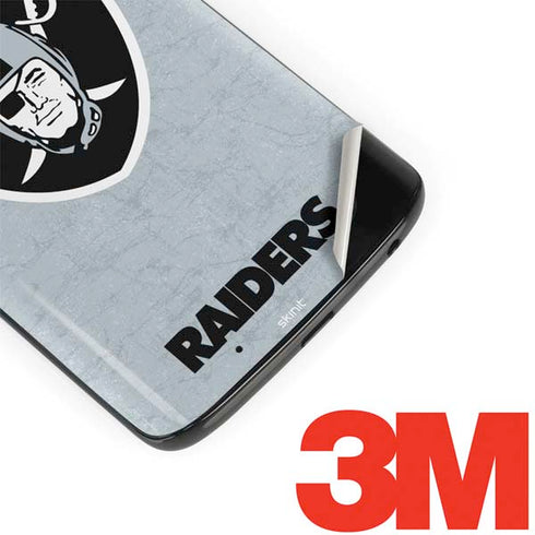 NFL Las Vegas Raiders - Alternate Distressed Moto G6 Skin