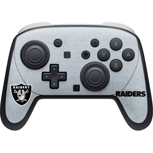 NFL Las Vegas Raiders - Alternate Distressed Nintendo Switch 2 (2025) Pro Controller Skin