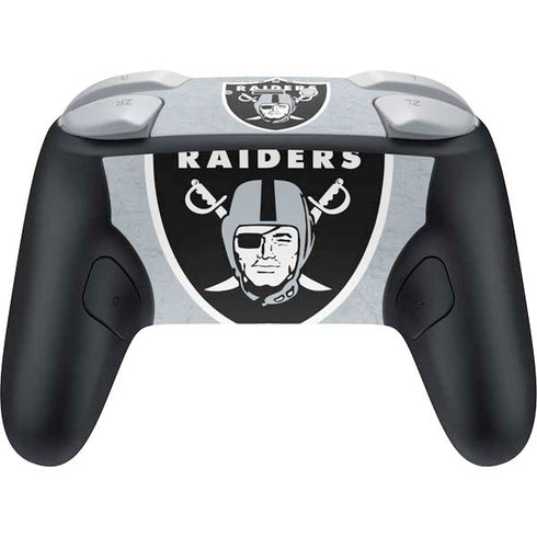 NFL Las Vegas Raiders - Alternate Distressed Nintendo Switch 2 (2025) Pro Controller Skin