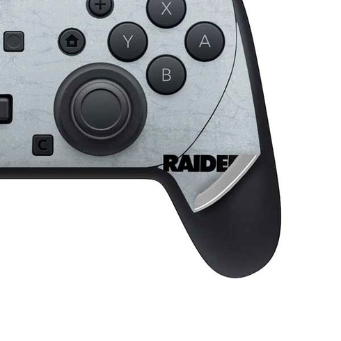 NFL Las Vegas Raiders - Alternate Distressed Nintendo Switch 2 (2025) Pro Controller Skin