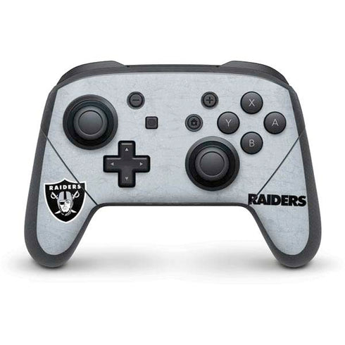 NFL Las Vegas Raiders - Alternate Distressed Nintendo Switch Pro Controller Skin