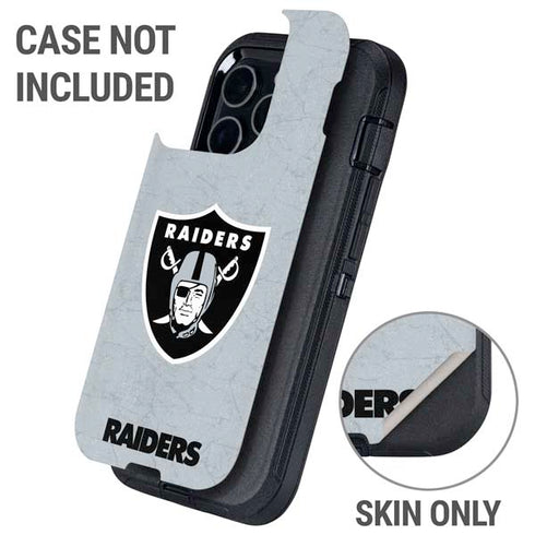 NFL Las Vegas Raiders - Alternate Distressed Otterbox Defender iPhone Skin