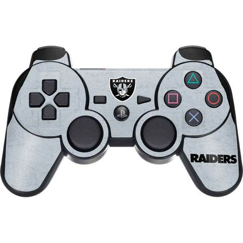 NFL Las Vegas Raiders - Alternate Distressed PS3 Dual Shock wireless controller Skin