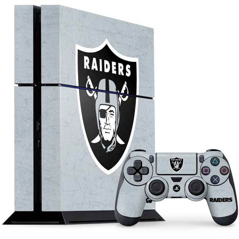 NFL Las Vegas Raiders - Alternate Distressed PlayStation PS4 Skins