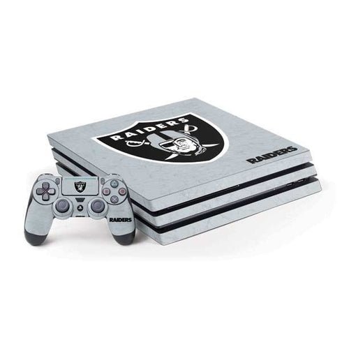 NFL Las Vegas Raiders - Alternate Distressed PS4 Pro Bundle Skin