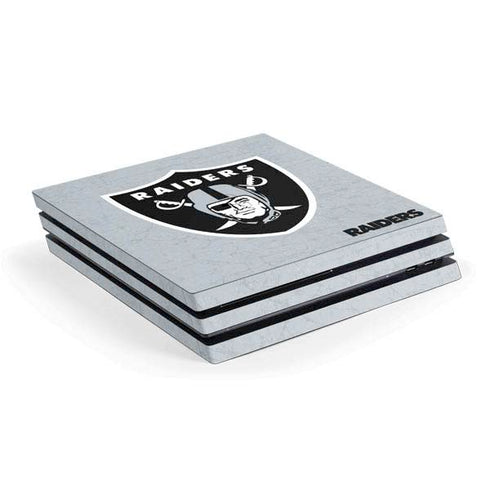 NFL Las Vegas Raiders - Alternate Distressed PS4 Pro Console Skin