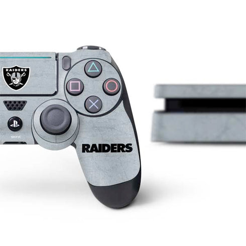 NFL Las Vegas Raiders - Alternate Distressed PS4 Slim Bundle Skin
