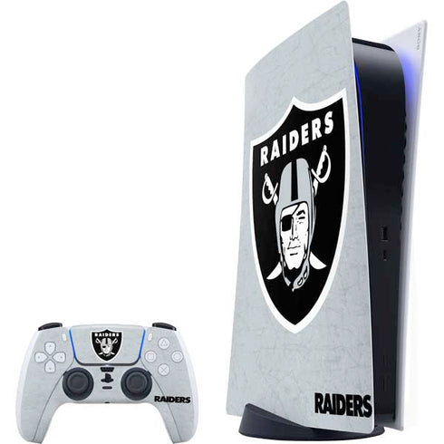 NFL Las Vegas Raiders - Alternate Distressed PlayStation PS5 Skins