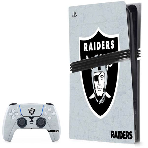 NFL Las Vegas Raiders - Alternate Distressed PlayStation PS5 Skins