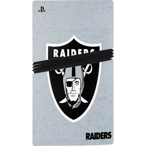 NFL Las Vegas Raiders - Alternate Distressed PS5 Pro Console Skin