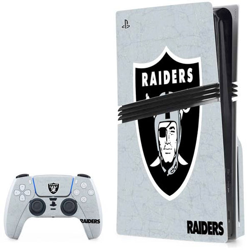 NFL Las Vegas Raiders - Alternate Distressed PlayStation PS5 Skins